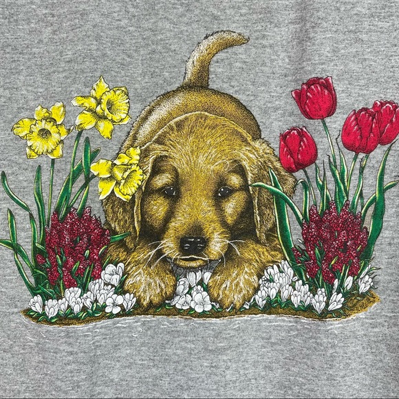 Gildan, Cute Puppy Graphic T-Shirt, Size Medium. In excellent condition! - Picture 2 of 6